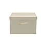 Household Essentials Large Stackable Folding Corrugated Storage Bin, 10" x 16"x 19", 53 Qt., Cream, 2/Pack (7425-1)~#|#~1660A939-A658-4E9A-A9799B43D88E5FF6_sc7