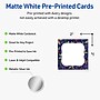 Avery Silver-Navy Matte Blank Card, White, 120/Pack (S00-FHT)~#|#~16616928-C7EC-4C82-A35B05B7F37C819A_sc7
