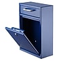 AdirOffice Steel Large Wall Mounted Drop Box Interoffice Mailbox, Key Lock, Blue (631-04-BLU-PKG)~#|#~1663A616-B33F-441F-A29C53BB01F48A4D_sc7