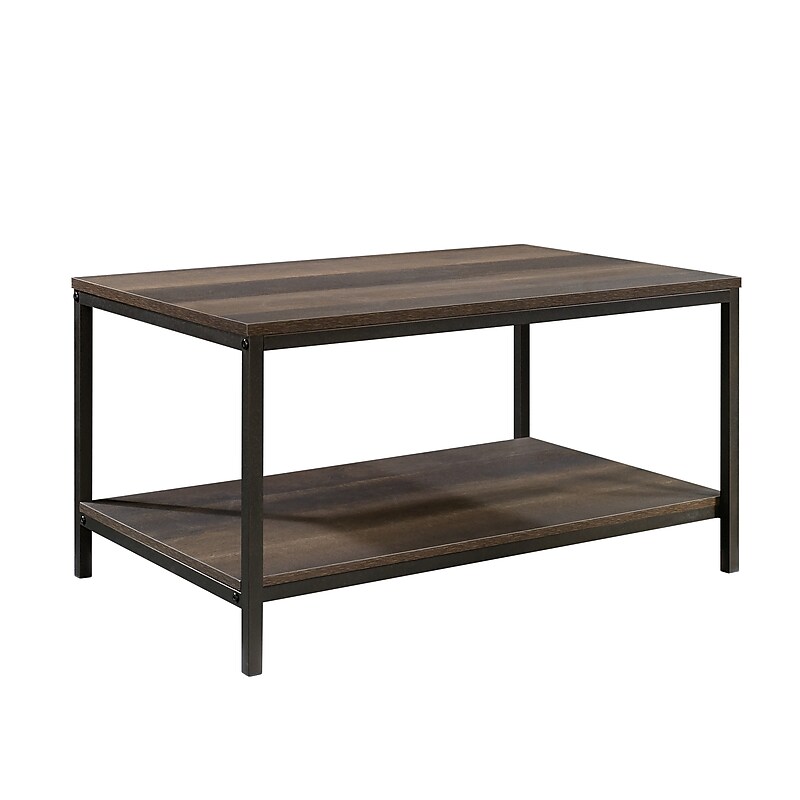 Sauder North Avenue 31"W x 20"D Coffee Table, Smoked Oak (423025) image 1