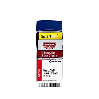 First Aid Only SmartCompliance First Aid Burn Cream, 10/Box (FAE-7011)