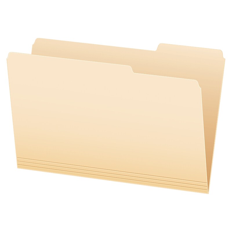 Pendaflex File Folder, 1/3-Cut Tab, Legal Size, Manila, 100/Box(753 1/3-3) image 1
