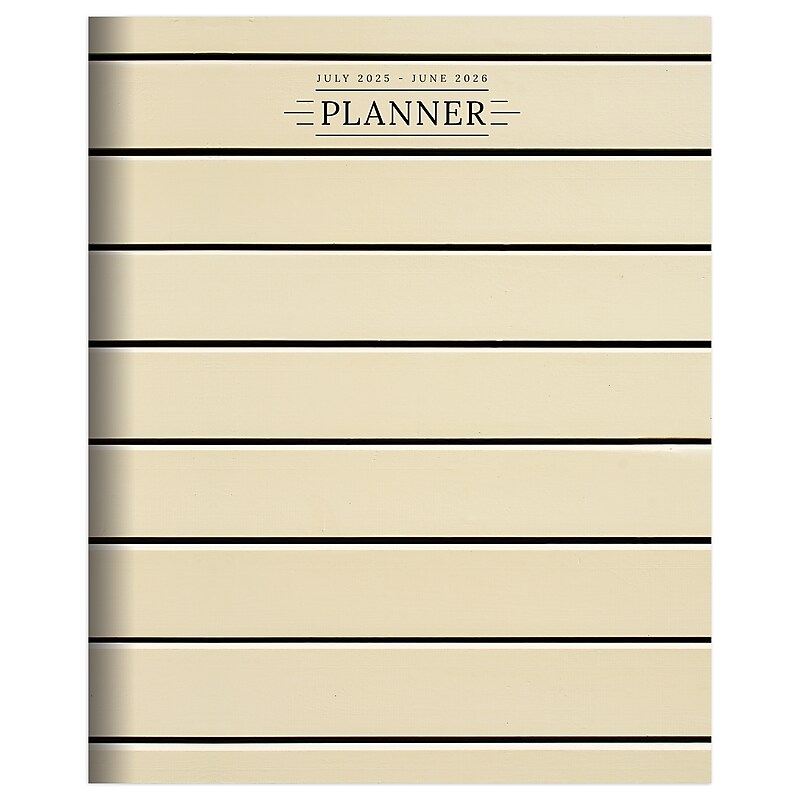 2025-2026 TF Publishing Ebony and Ivory 6.5" x 8" Academic Year Monthly Planner, Paperboard Cover, Multicolored (AY26-4202) image 1