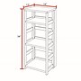 Regency Flip Flop 34" High Square Folding Bookcase- Medium Oak (FFSQ3412MO)~#|#~167D4B25-AB0B-4A85-886B08A7737B550B_sc7