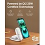 Belkin UltraCharge 2-in-1 Foldable Magnetic Charger with Qi2, 25W, White (WIZ039ttWH)~#|#~16817794-66A7-40AB-BAA2F1F5DB228AE9_sc7