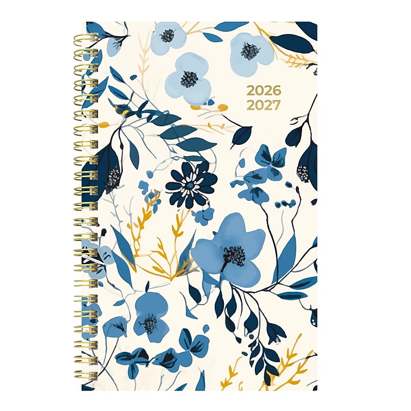 2026-2027 Blueline Academic 8" x 5" Weekly & Monthly Planner, Poly Cover, Blossom Yellow (CA114PG.01) image 1