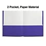 Staples Smooth 2-Pocket Paper Folder, Electric Blue, 25/Box (27534-CC)~#|#~168CBF95-1E98-456B-99838E6D374D148F_sc7