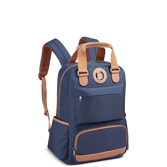Delsey Paris Flanerie Laptop Backpack, Medium, Navy (40303160002
