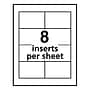 Avery Printable Laser/Inkjet Name Badge Insert Refills, 2 1/4" x 3 1/2", White, 400 Inserts Per Box (5390)~#|#~168F0004-EAA4-4C89-A0A7707EBF4EE910_sc7