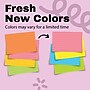 Post-it Super Sticky Notes, 8" x 6", Neon Fizz Collection, Lined, 45 Sheet/Pad, 4 Pads/Pack (6845-SSPL)~#|#~1690C280-831B-4935-8C382250D8D441E5_sc7