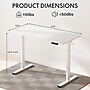 Flexispot EZ2 48"W Electric Adjustable Standing Desk, White (EZ2W-E)~#|#~1695D3F5-6283-4E60-8345626EB0DC6CC0_sc7