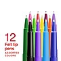 Staples Inspire Felt Tip Pen, Medium Point, 0.7mm, Assorted Ink, Dozen (ST63326)~#|#~1696EF8B-8DAE-4DAB-96B0590BC20413B0_sc7