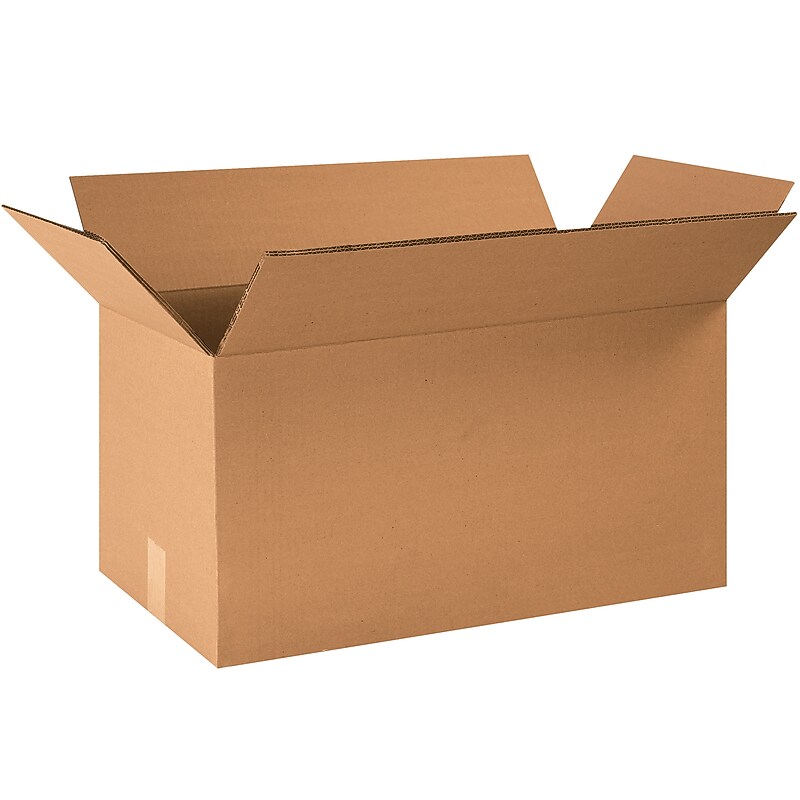 24" x 12" x 12" Shipping Box, 275#, Double Wall, Kraft, 15/Bundle (BS241212HDDW) image 1