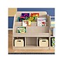 Flash Furniture Bright Beginnings 3-Section Modular Bookstand with Storage, 36" x 34.75", Brown (MKKE24282)~#|#~169B308A-FE18-4706-B38685F13AF8952E_sc7