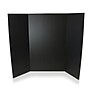Flipside Tri-Fold Presentation Board, 36" x 48", Corrugated, Black, 24/Carton (30067-24)~#|#~16A4C7F1-2B57-49F3-8B6957958F393919_sc7