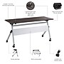 Bush Business Furniture Envision 60"W Foldable Training Room Table, Storm Gray (NVS009SG)~#|#~16B1D590-C738-4EAC-81957796EFAD9B7F_sc7
