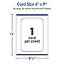 Avery Integrated Cards, 6" x 9", Glossy White, 25/Pack (95355)~#|#~16B35912-642E-40A3-98D681C4254D4B83_sc7