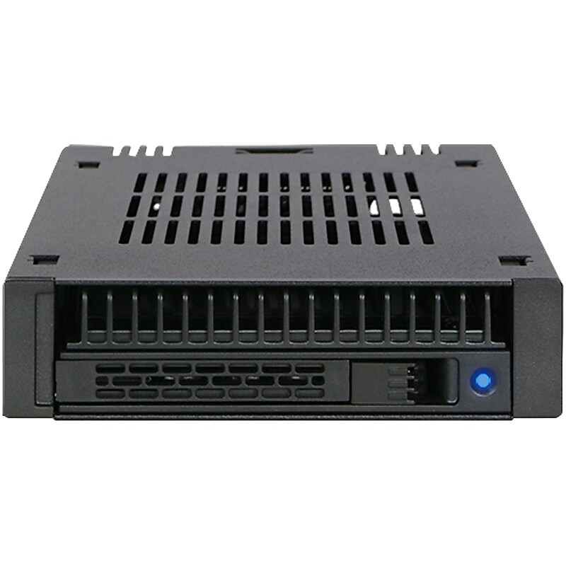 Icy Dock ExpressCage 2.5" External SATA/SAS Hard Drive Enclosure, SSD/HDD, Black (MB741SP-B) image 1