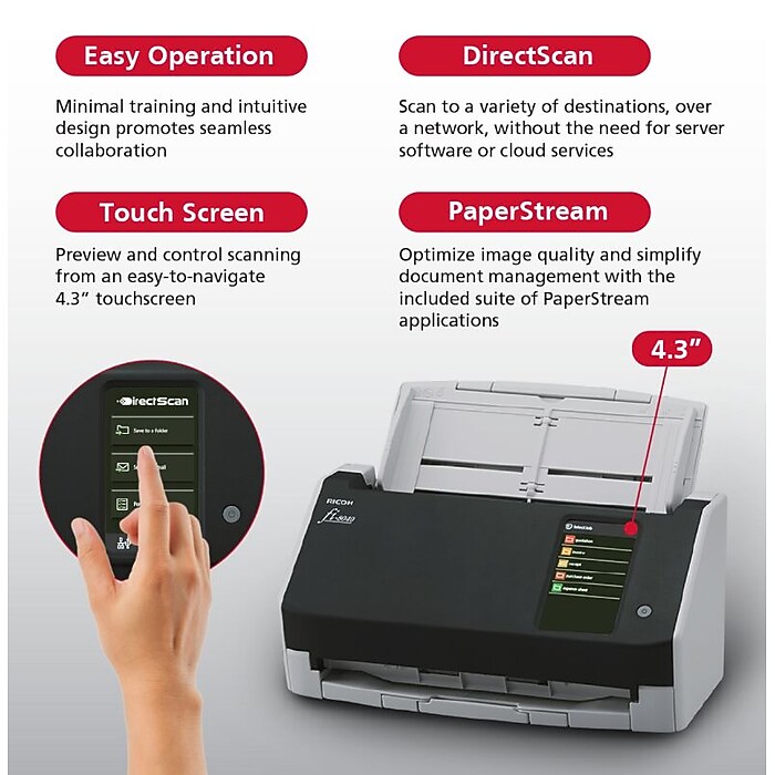 Ricoh fi-8040 Premium Bundle Scanner with 4 Year Advance Exchange