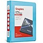 Staples Mini 1" 3-Ring View Binder, Periwinkle (55424/26456)~#|#~16C39B0E-E30E-4636-A877ED40D58B8531_sc7