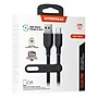 HyperGear Flexi Pro USB-A to USB-C Soft-Touch Silicone Charge and Sync Cable, 10 ft., Black (15912)~#|#~16C39FE4-011B-4ED4-9F321D85BA172D99_sc7