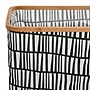 Household Essentials Krush Collapsible Laundry Hamper, Bamboo, Black/White (2274-1)~#|#~16C7473D-7004-4500-A740FD810050F91C_sc7