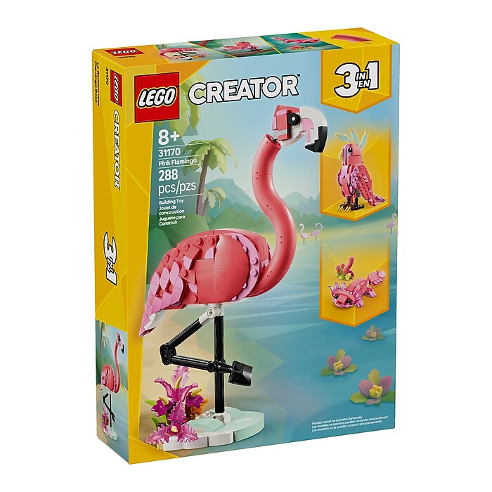 LEGO Creator Wild Animals: Pink Flamingo, 288 Pieces (31170) | Staples