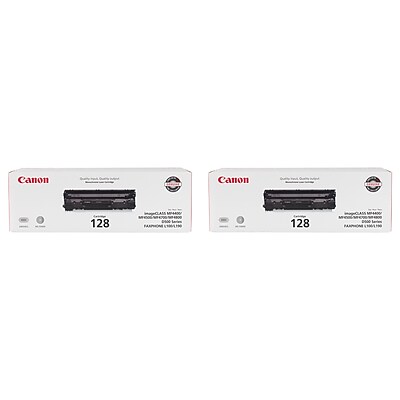 Canon 128 Black Standard Yield Toner Cartridge, 2/Pack (CAN1282PK-VB) Sansujyuku sansujyuku.com