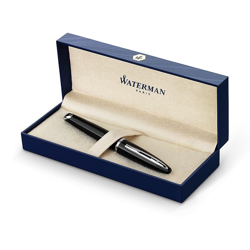 Waterman Carène Black Sea Fountain Pen, 0.5mm Nib, Blue Ink (S0293970) image 1