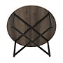 Household Essentials Jamestown 31.5"Dia Laminate Round Coffee Table, Ashwood/Black (8079-1)~#|#~16D2265C-F4D1-4025-BAB06D65D4920F19_sc7