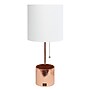 Creekwood Home 18.5" LED Table Lamp with USB Port, Rose Gold (CWT-1007-RG)~#|#~16D4B583-99CC-442B-85F7A8495E0F0321_sc7