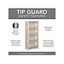 Bush Furniture Homestead 66"H 4-Shelf Bookcase with Adjustable Shelves, Linen White Oak Laminated Wood (HOB166LW-03)~#|#~16DB1F7C-51CE-49C0-A7B86A61D87B04D8_sc7