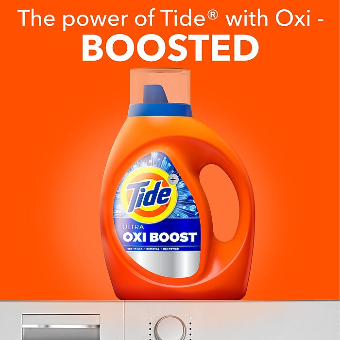 Tide Ultra Oxi Boost HE Liquid Laundry Detergent, 83 Loads, 117 fl