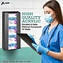 AdirMed Quad Box Vertical Glove Dispenser, Acrylic, Black, 2/Pack (902-04-BLK-2PK)~#|#~16E3B891-27FA-4C45-83D0867D6C33C0EC_sc7