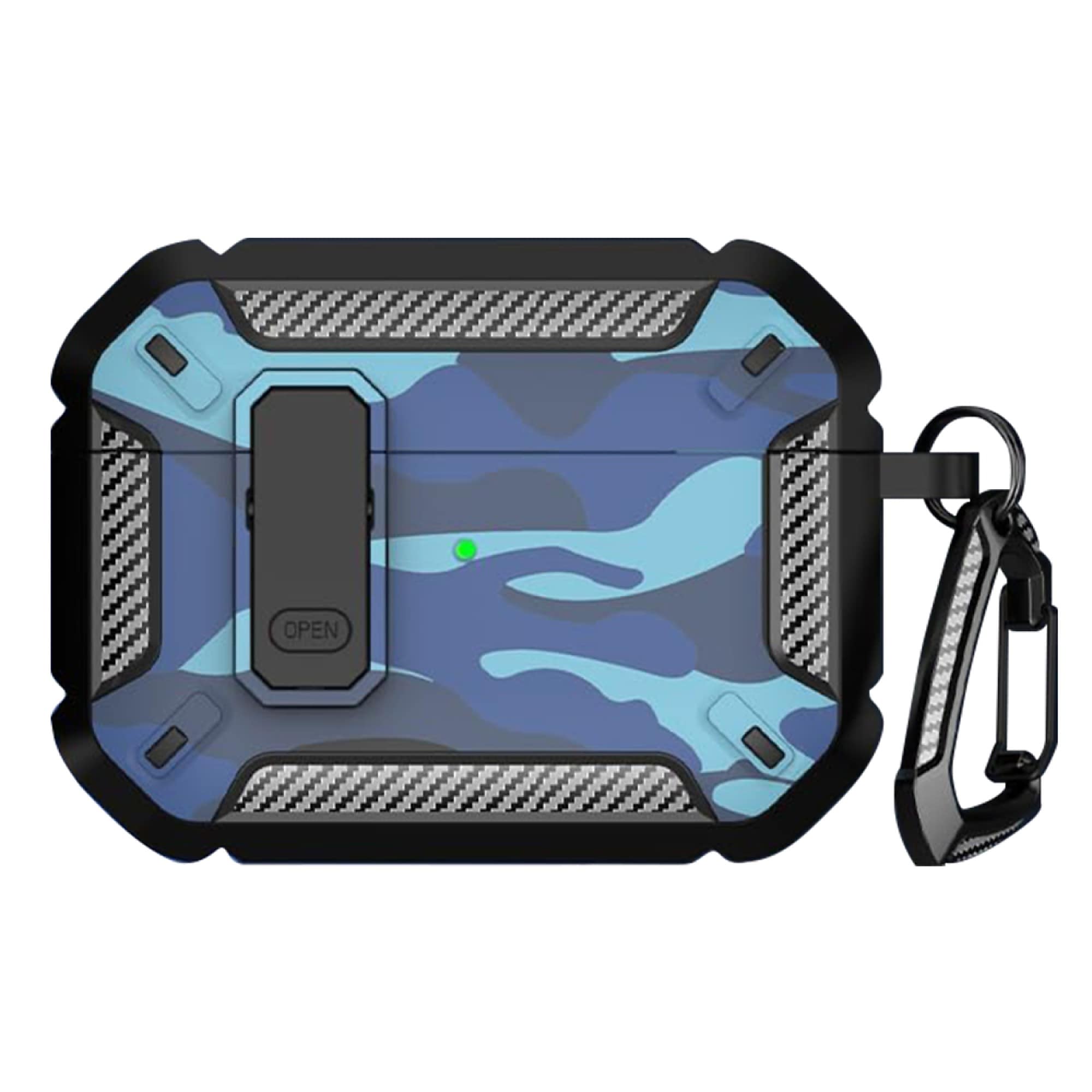 SaharaCase Raider Series Heavy Duty Secure Lock Case for Airpods Pro 3, Shock Absorbing Corners, Camo Blue (HP00222) Sansujyuku sansujyuku.com
