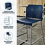 Flash Furniture Hercules Kenai Classic Plastic Stacking Full Back Bar Stool, Navy (RUT239AHBSNV)~#|#~16EABCDE-2FA0-4747-806D535EFD29DAD0_sc7