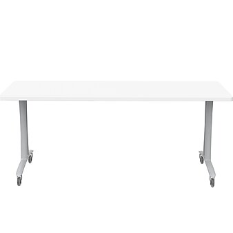 Safco Rumba Training Room Table, 24" x 72", Designer White (RBA7224TCASLDSWT)