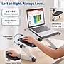 Uncaged Ergonomics WorkEZ Cool 16" Laptop Cooling Stand with 2 Fans, 3 USB Ports, Silver (WECs)~#|#~16EFBBDA-A9D4-4DD7-870F45CE93F2EBE2_sc7