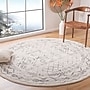 Safavieh Tulum Collection 8' Round Indoor Area Rug, Machine Made, Ivory/Grey (TUL268A-8R)~#|#~16F1956A-10FD-4E3C-A5676E1634FE22E3_sc7