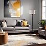 Adesso Nigel 61"H Black Floor Lamp with Off-White Linen Shade (4358-01)~#|#~16F67253-5613-4E16-B3DDABA359CF874B_sc7