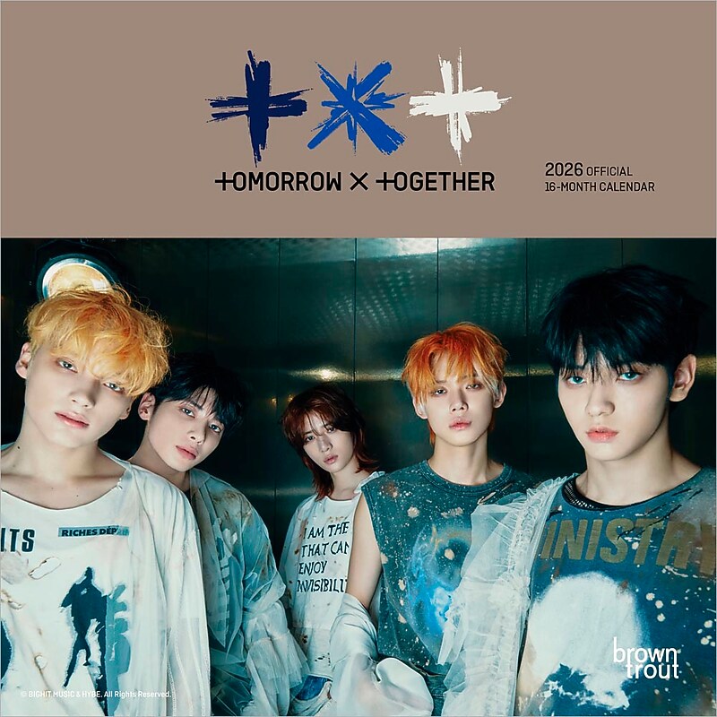 2026 BrownTrout TXT 7" x 7" Monthly Wall Calendar (9798330701490) image 1