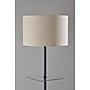 Adesso Imogen 67"H Black Floor Lamp with Linen Textured Fabric Shade (3189-01)~#|#~16FBF76E-FA4F-4C7D-A1829BFB94148B4A_sc7