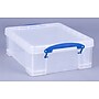 Really Useful Box 8.56 Quart Storage Box with Latching Lid, Plastic, Clear, 5/Pack (8.1LC-PK5CB)~#|#~16FE2AD2-FE9B-43FB-857C3444CE37AED3_sc7