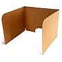 Classroom Products Foldable Cardboard Freestanding Privacy Shield, 19"H x 26"W, Kraft, 10/Box (1910 KR)~#|#~17049F94-52DD-4B09-A8757AB1A3A59F0A_sc7