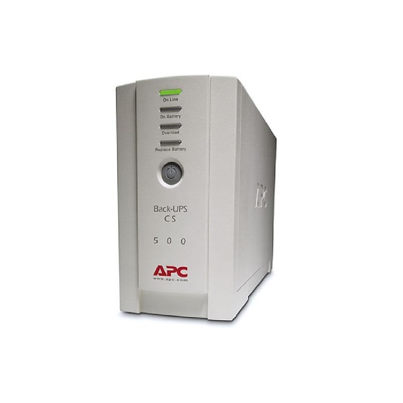 APC Back-UPS 500VA 6-Outlet Battery Backup and Surge Protector, Beige (BK500) image 1