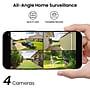 aosu 2K QHD 3.0-MP Outdoor Dual-Band Wireless AI-Smart Solar Security 4-Camera Kit with HomeBase Recorder, White (C9C-4H)~#|#~170AC153-F7CA-41FD-8C0BBC4530C663CF_sc7