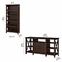 Bush Furniture Key West Console TV Stand, Screens up to 65", Bing Cherry (KWS027BC)~#|#~1713D557-6BBB-4E0A-93CED03756F9B9D3_sc7