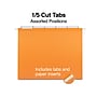 Staples Reinforced Hanging File Folders, 1/5-Cut Tab, Letter Size, Assorted Colors, 25/Box (ST18654-CC)~#|#~1713EC67-6264-4D1F-A7DDEA90F9B78B24_sc7