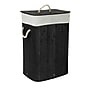 Household Essentials 19-Gallon 1-Section Hamper with Lid, Bamboo, Black (HE1222)~#|#~171E771D-814C-499D-B8D6818AF04DD79F_sc7