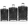 TUCCI STORTO 3-Piece Hardside Luggage Set with Spinner Wheels, Black Geometric (T0324-03PC-BLK)~#|#~1723D162-0CC6-4829-A592D784CC51253E_sc7
